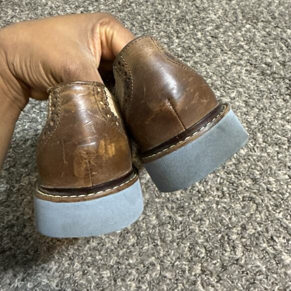 Cole Haan Lunargrand Saddle Men's Size 9.5 Beige Brown Dress Shoes Oxford C11422 - Picture 5 of 10